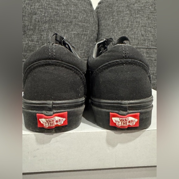 Vans Old Skool Womens Size 6.5 Men 5 Triple Black Athletic Skateboard Sneakers - Picture 14 of 16
